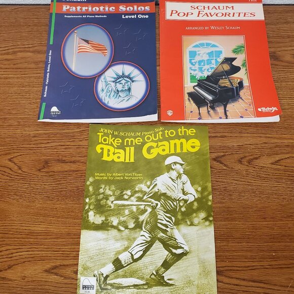 Music - Piano Song Books by Schaum - Lot of 3 - Picture 1 of 10